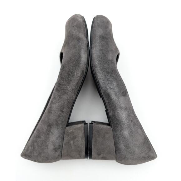 Jeffrey Campbell Suede Birdie Block Heeled Pump Women's Gray Size US8 EU39 - Picture 10 of 11